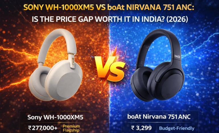 Sony WH-1000XM5 vs boAt Nirvana 751