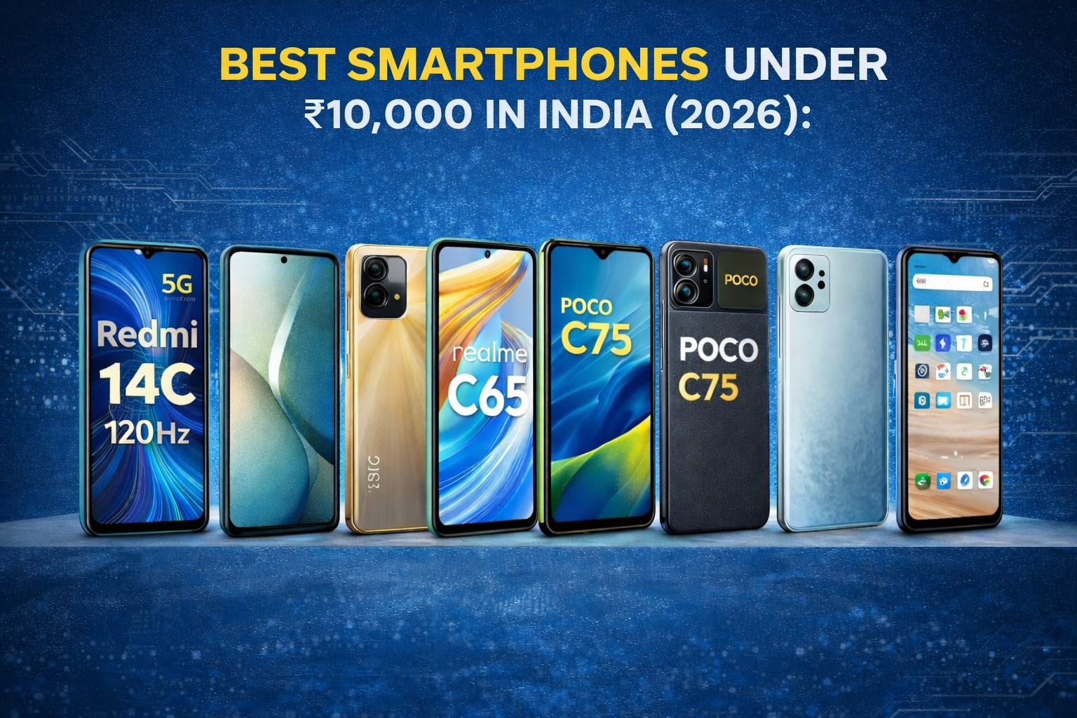 Best Smartphones Under ₹10,000 in India (2026): Top 7 Picks