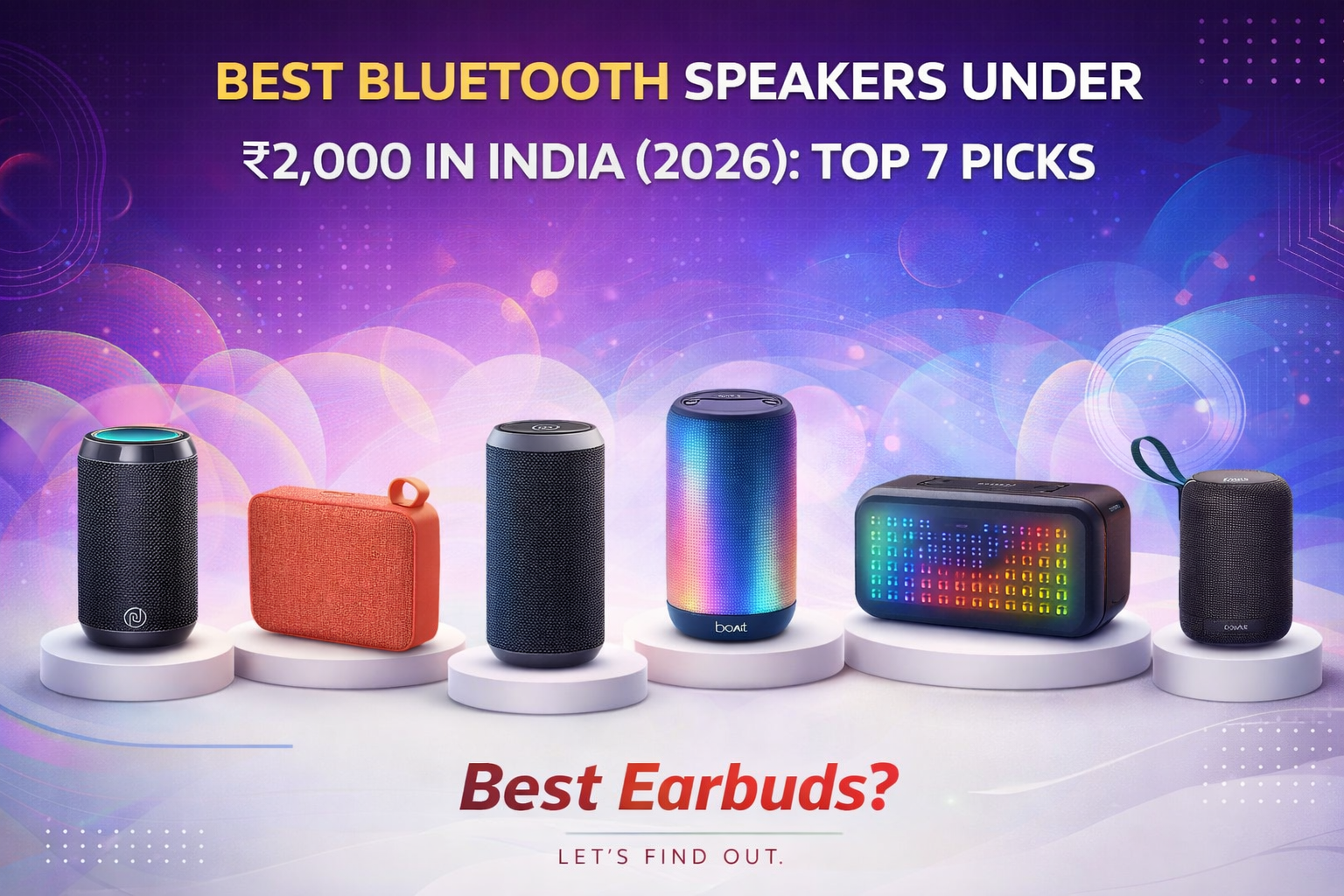 Best Bluetooth Speakers Under ₹2,000 in India